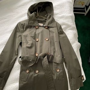 Michael Kors rain coat with hood size small